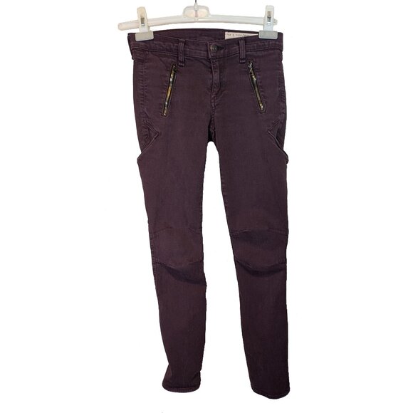 Rag & Bone Mulberry Zipper Skinny Cargo Jeans 25 - Picture 1 of 5